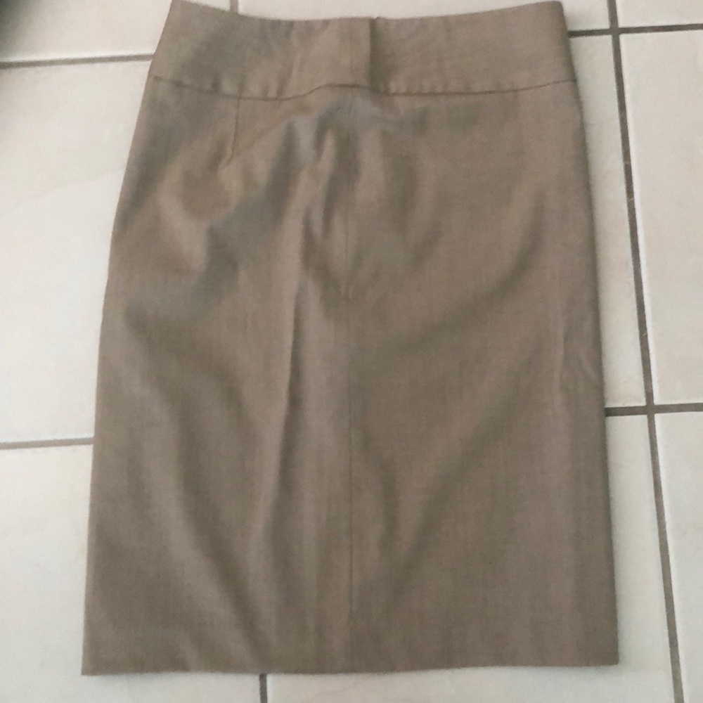 Tan/khaki midi business skirt